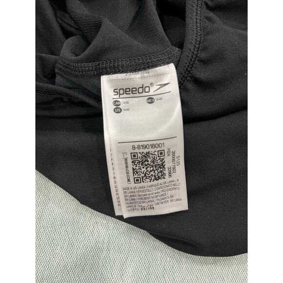 Speedo Endurance Women's 10 Black One Piece Bathing Suit - Picture 5 of 5